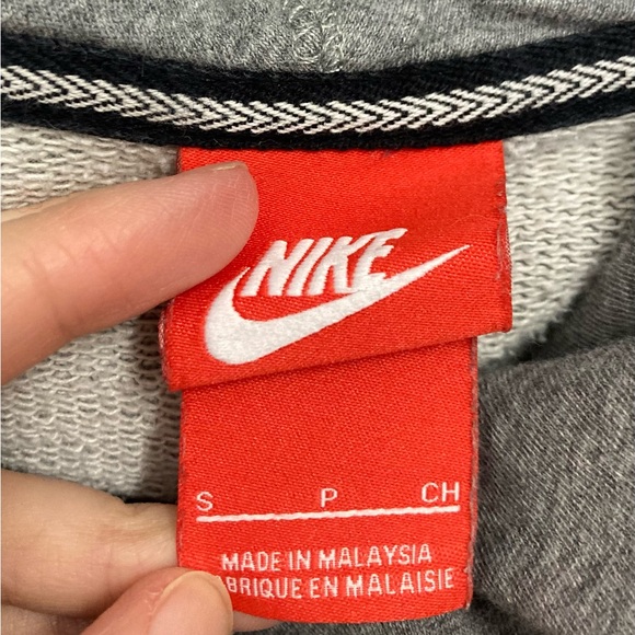 Nike Women's Heather Gray Cowl Neck Hoodie Size Small - Picture 5 of 7